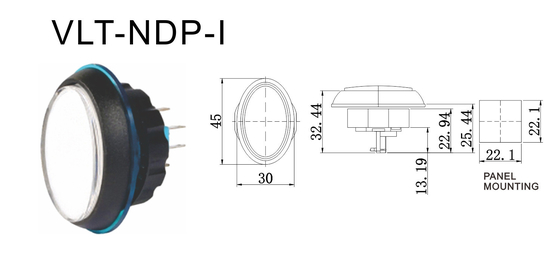 30*45mm Model VLT-NDP-I Buttons For Sale