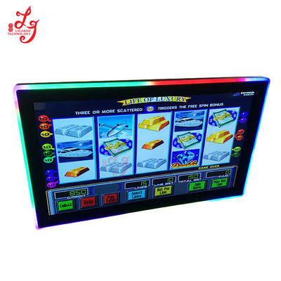 32 43 Inch Infrared Touch Screen Monitors With LED Lights For POG Game Lol Gold Touch Game Machines